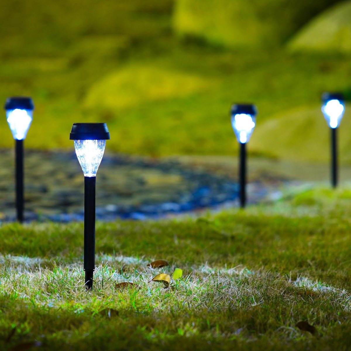 Luz Solar Exterior IP44 6500K 0.06W Led Aigostar Cinza