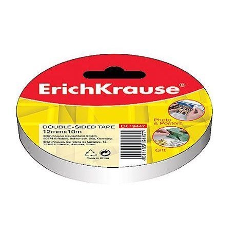 Fita adesiva dupla face - Erichkrause - 10X12mm