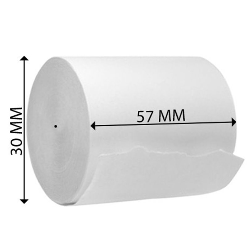 Rolos de papel 4Office térmico 57x30x11 - Pack 10