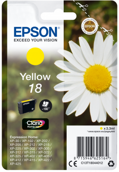 Tinteiro Epson 18 Amarelo Original Série Margarida (C13T18044012)