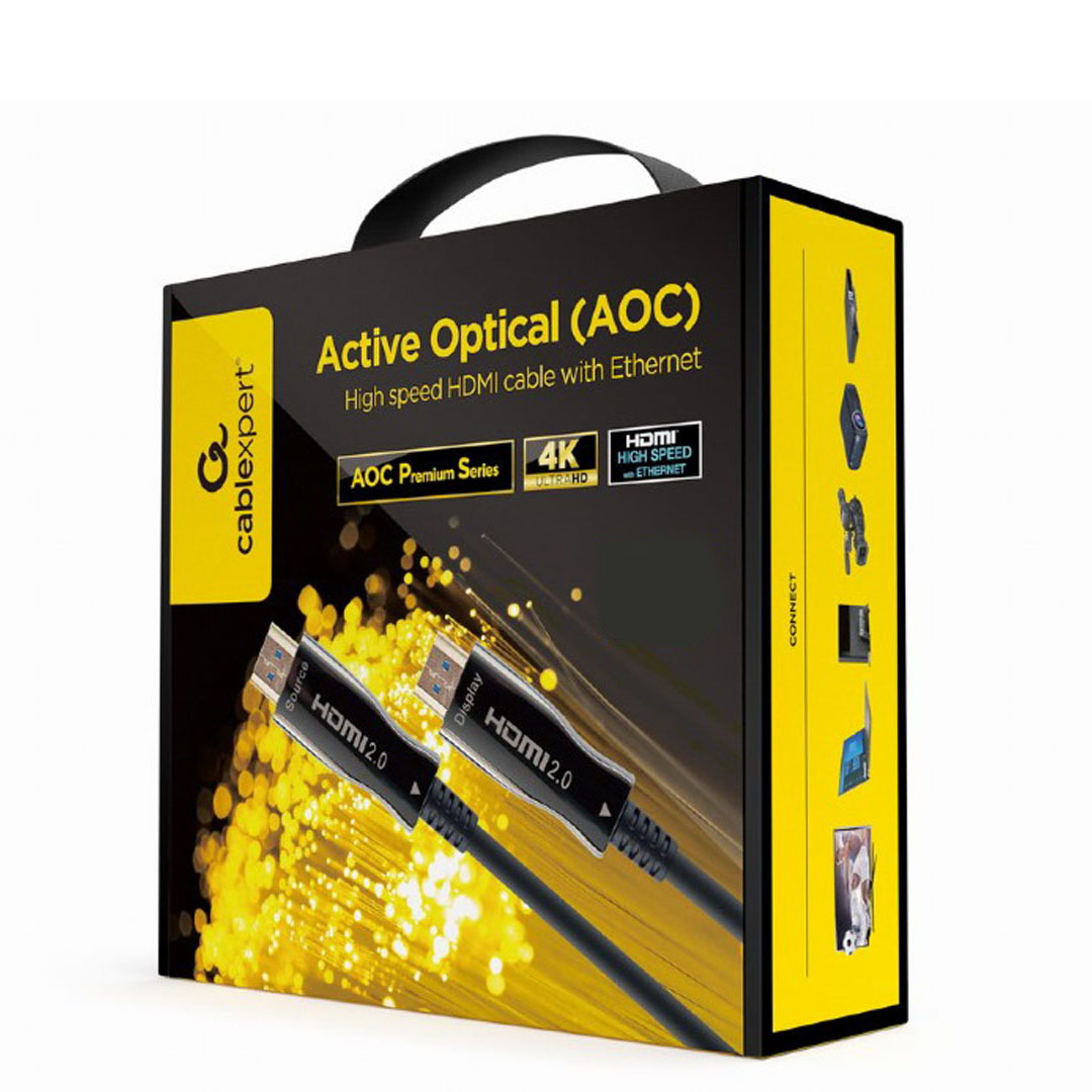 Cabo HDMI 30 Metros Alta Velocidade c/ Ótica Ativa (AOC) Gembird