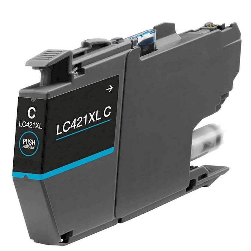 Tinteiro Brother Compatível LC421XLC Azul