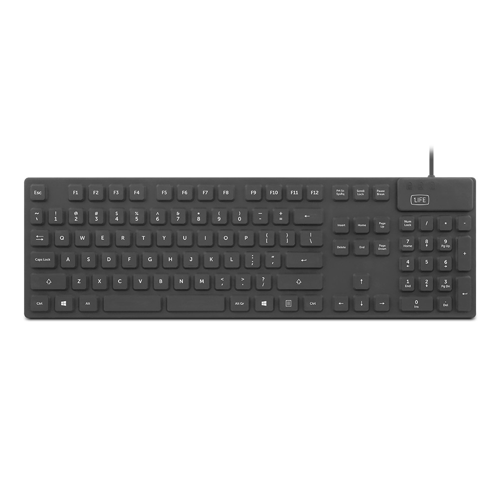 Teclado 1Life kb:cleanboard Silicone Preto
