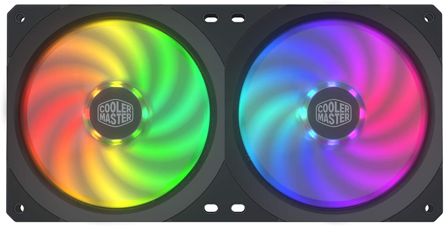 Pack 2 Ventoinhas CoolerMaster MasterFan SF240R RGB LED