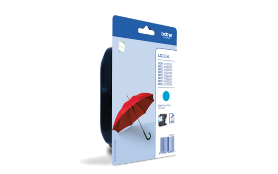 Tinteiro Brother Original LC225 XL Azul (LC225XLCBP)