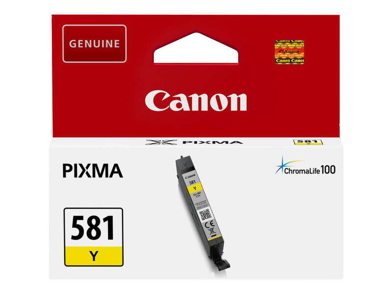 Tinteiro Canon CLI-581Y Amarelo Original (2105C001)