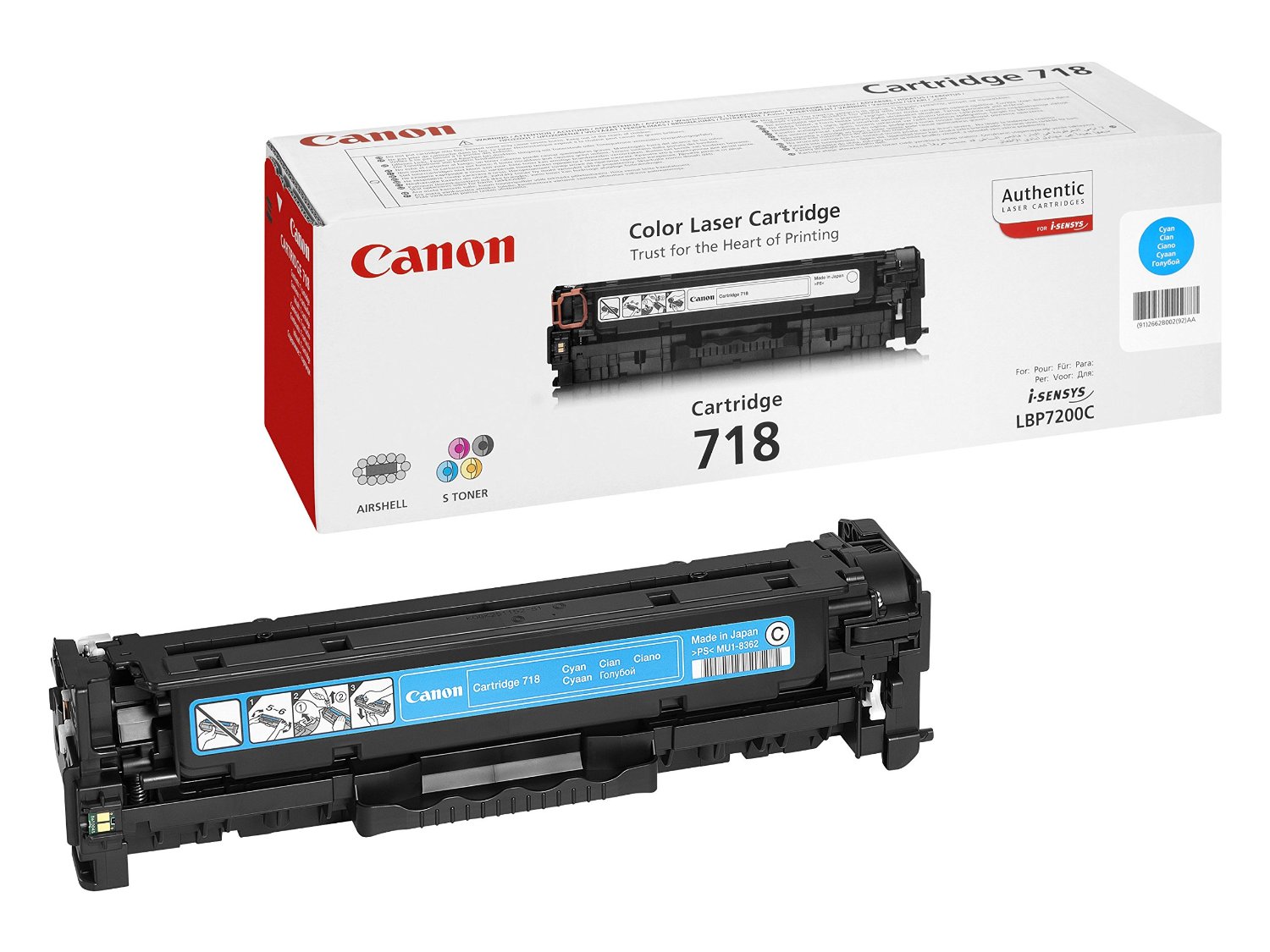 Toner Canon Original 718 Azul (2661B002)