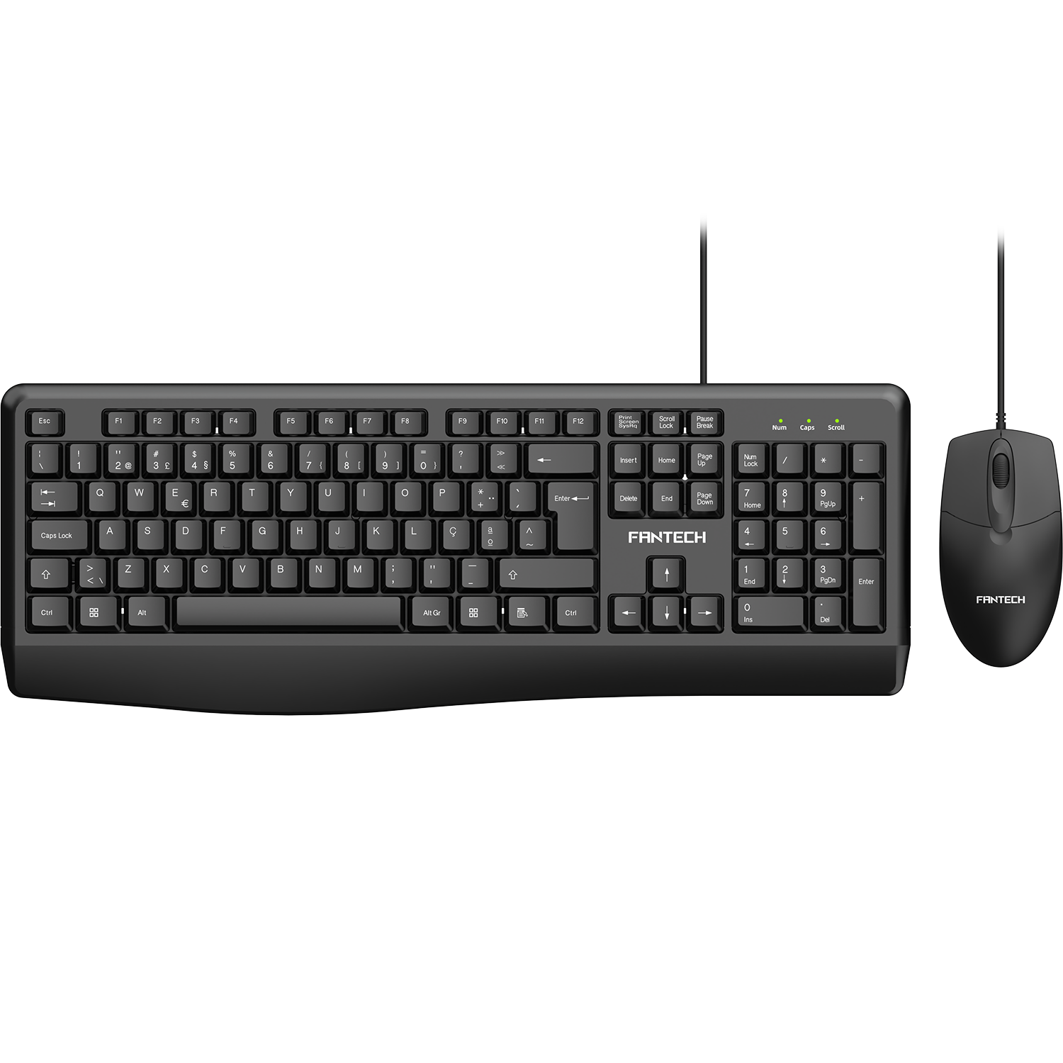 Combo Teclado + Rato Fantech Confort KM611 Preto