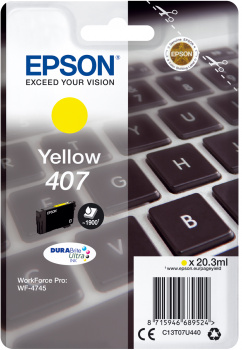 Tinteiro Epson 407 Amarelo Original (C13T07U440)
