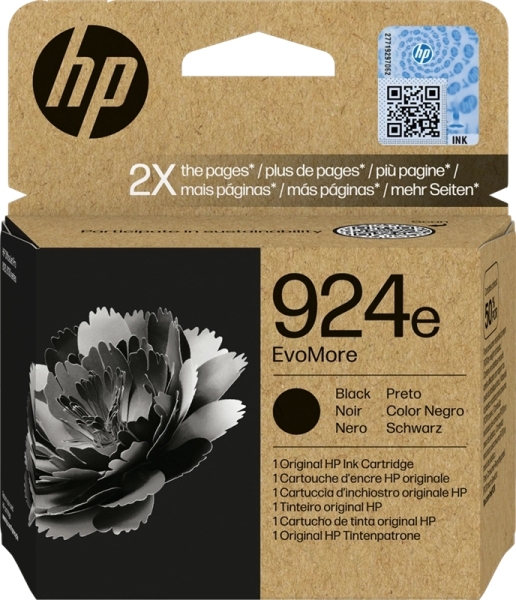 Tinteiro HP 924e Preto Original (4K0V0NE)