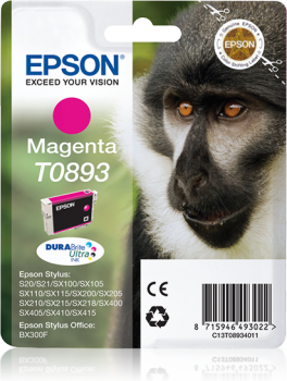 Tinteiro Epson T0893 Magenta Original Série Macaco (C13T08934011)