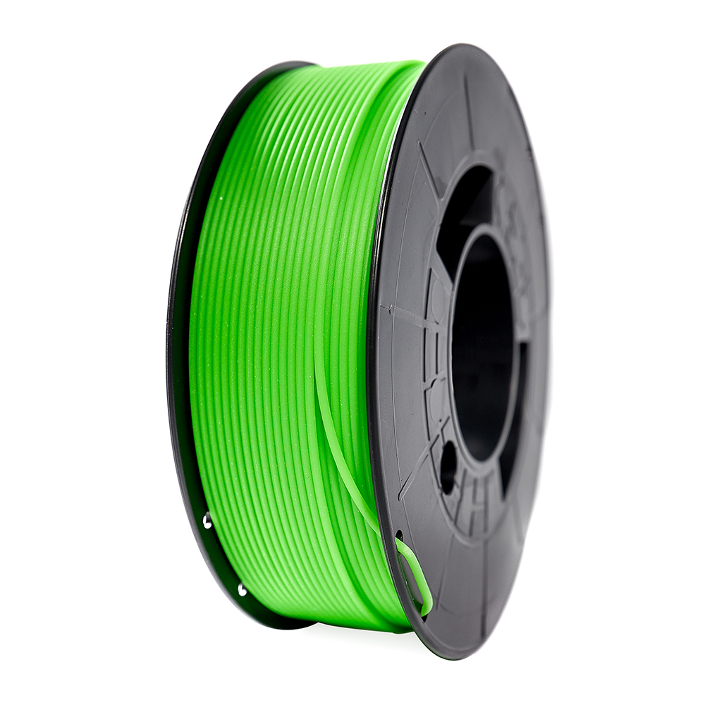 Filamento de Impressão 3D em PLA 1,75mm Bobina 1Kg Verde Flurescente