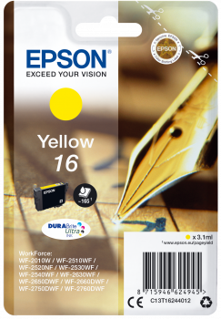 Tinteiro Epson 16 Amarelo Original Série Caneta e Palavras Cruzadas (C13T16244012)