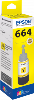 Recarga de Tinta 664 Original Epson T6644 Amarelo (C13T664440)
