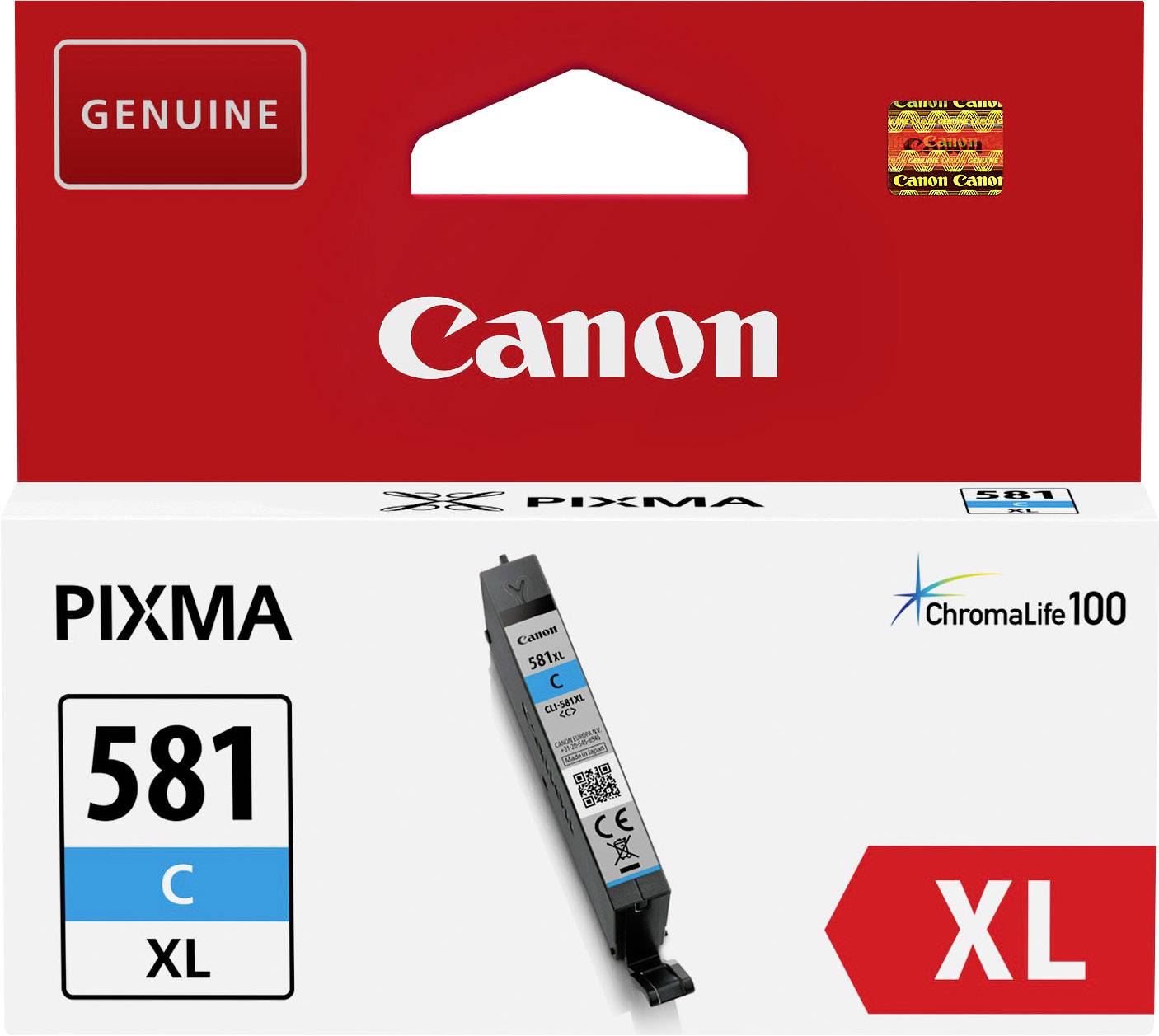 Tinteiro Canon CLI-581C XL Azul Original (2049C001)