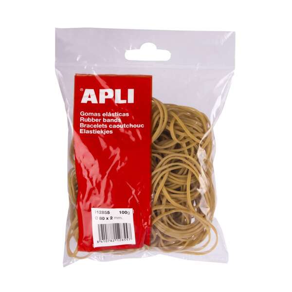Elásticos APLI Caixa 100GR 2mm - nº18