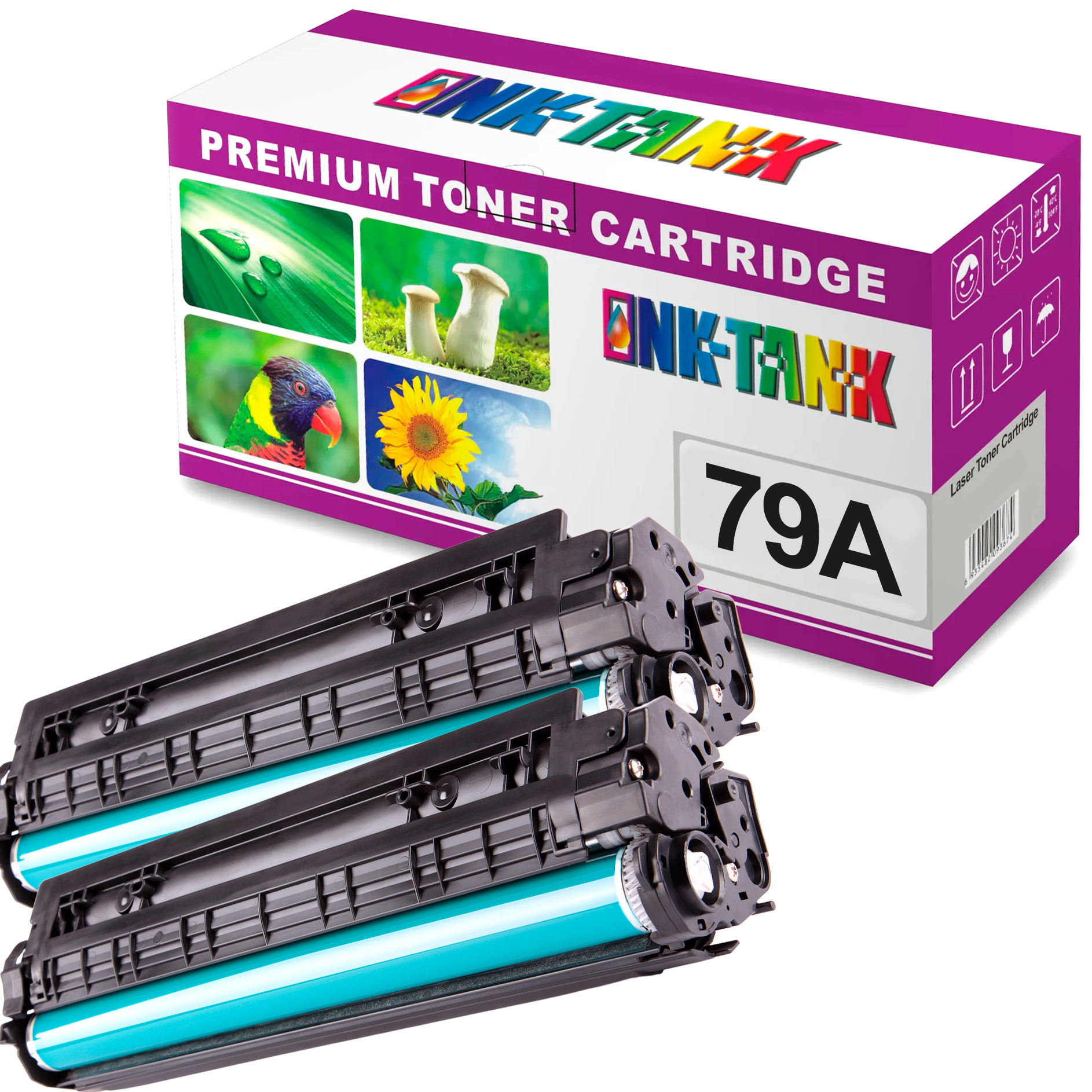 Pack 2 Toners HP 79A Compatíveis CF279A Preto