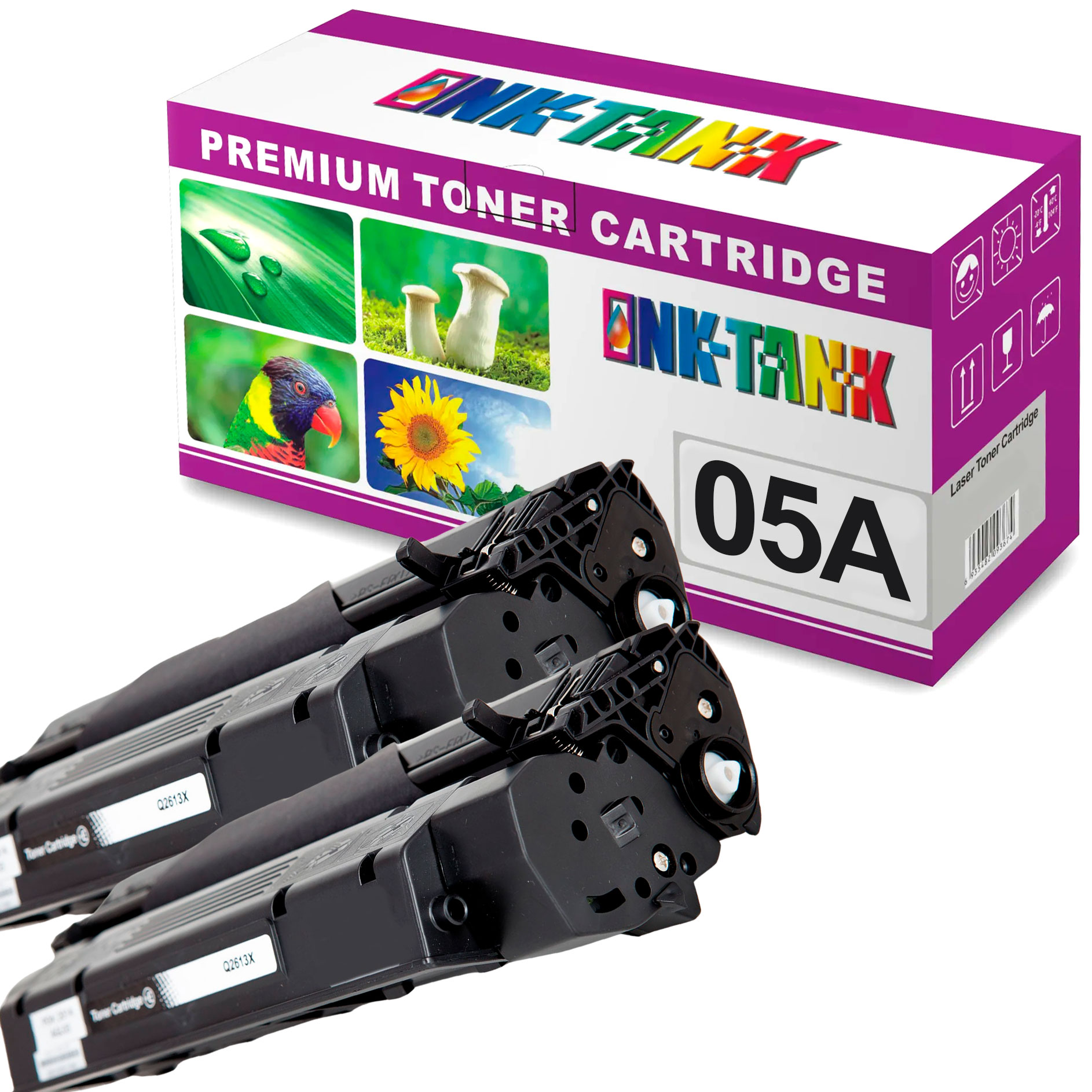 Pack 2 Toners HP 05A Compatíveis CE505A Preto