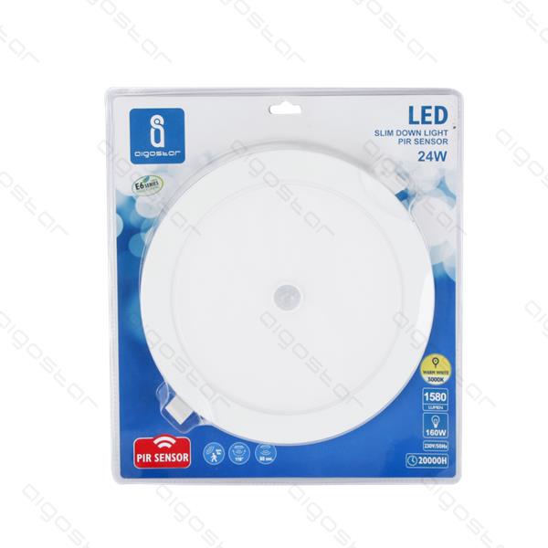Placa Led Downlight Slim E6 24W 3000K 225mm Aigostar