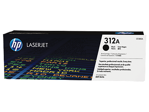 Toner HP LaserJet Original 312A Preto (CF380A)