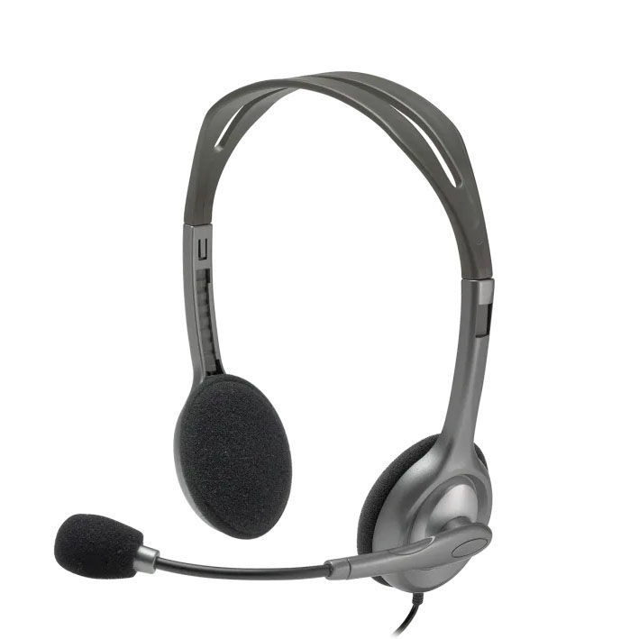 Auscultador Logitech H110 c/ Microfone Jack 3.5mm