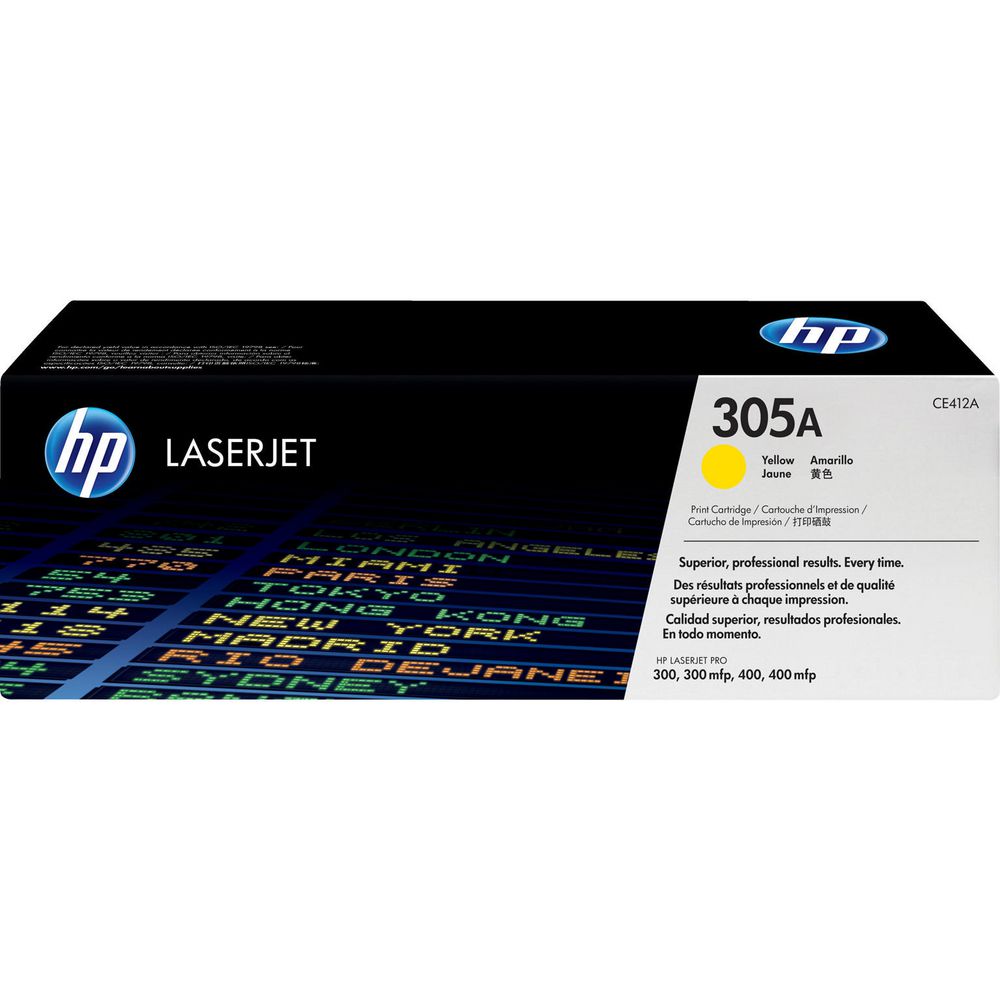Toner HP LaserJet Original 305A Amarelo (CE412A)