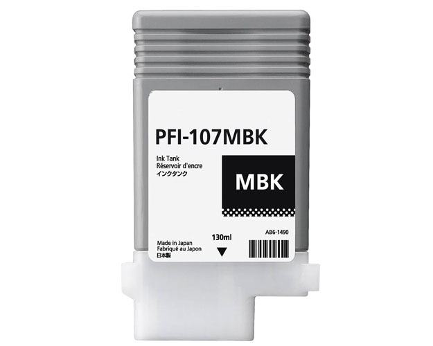Tinteiro Canon Compatível PFI-107 MBK Preto Mate Pigmentado (6704B001)