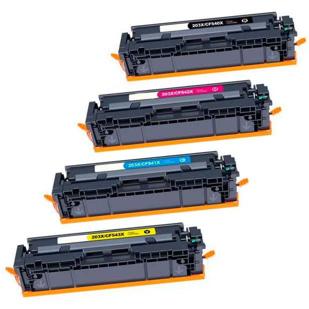 Pack 4 Toners HP 203A / 203X Compatíveis