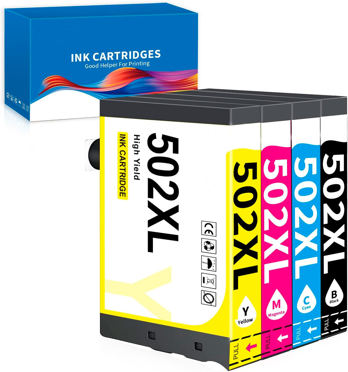 MultiPack 4 Tinteiros Epson 502 XL Compatíveis (C13T02W64010)