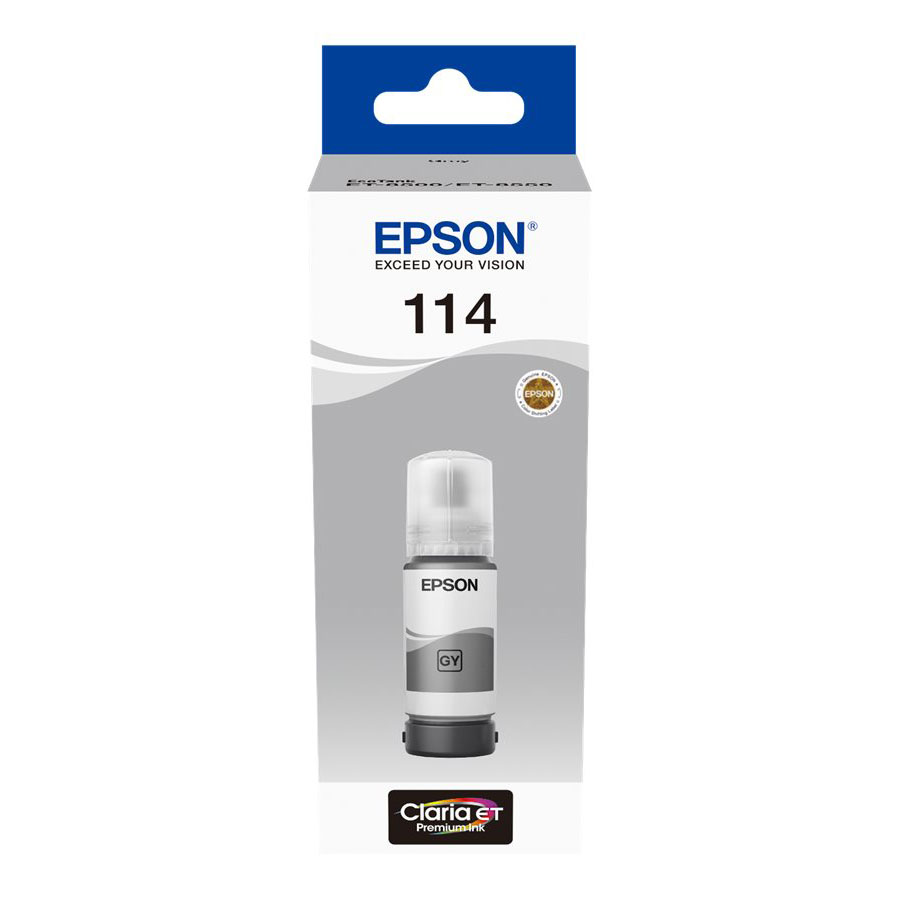 Recarga de Tinta 114 Original Epson Cinza (C13T07B540)