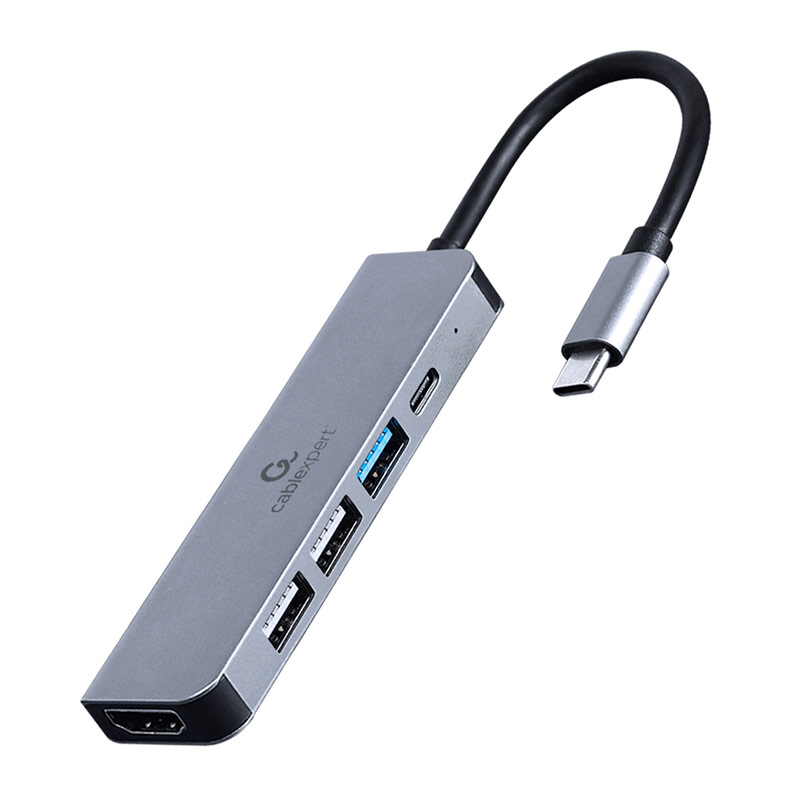 Adaptador Gembird USB-C 5-in-1 (Hub + HDMI + PD)
