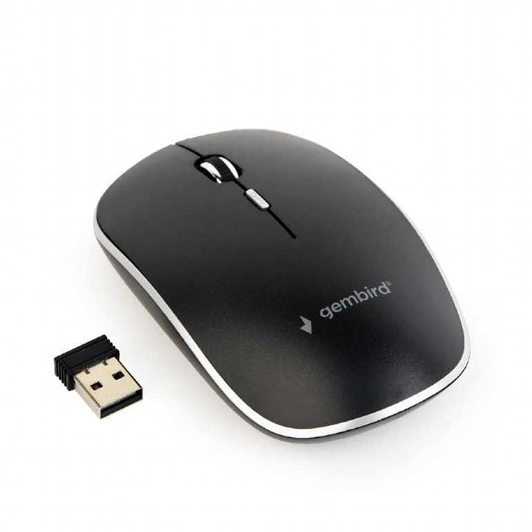 Rato Sem Fios 2.4GHz Gembird MUSW-4B-01 Preto