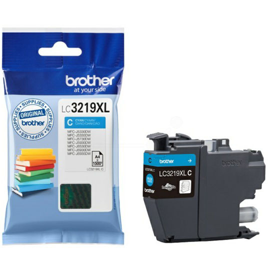 Tinteiro Brother Original LC3219 XL Azul (LC3219XLC)