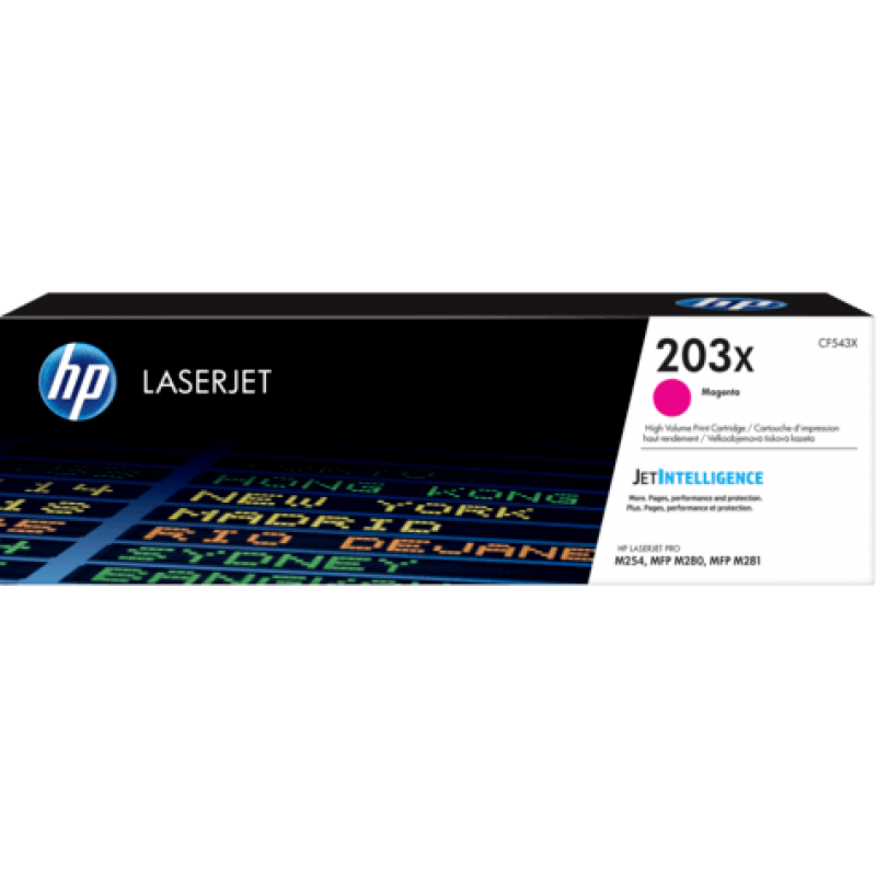 Toner HP LaserJet Original 203X Magenta (CF543X)