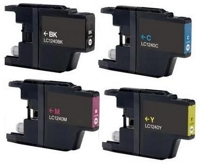 Conjunto 4 Tinteiros Compatíveis Brother LC1280 XL