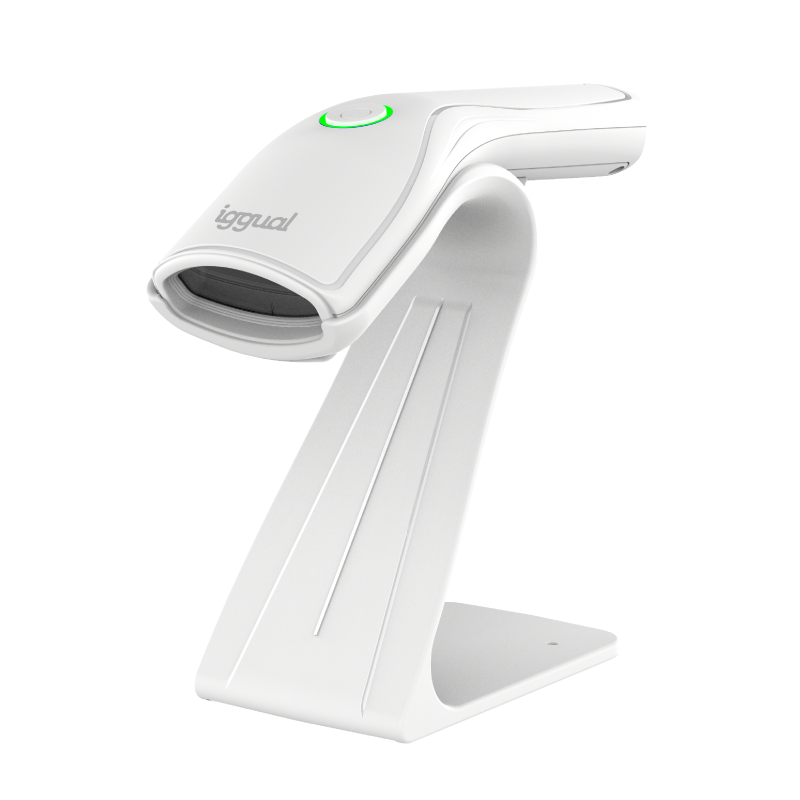 Leitor de Códigos de Barra Iggual USB 2D Branco