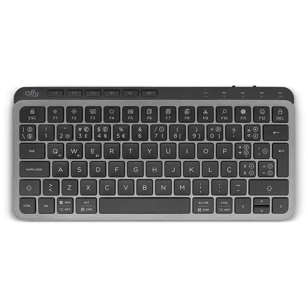 Mini Teclado Offy Flexi Multi-Dispositivo Wireless / Bluetooth (PT)