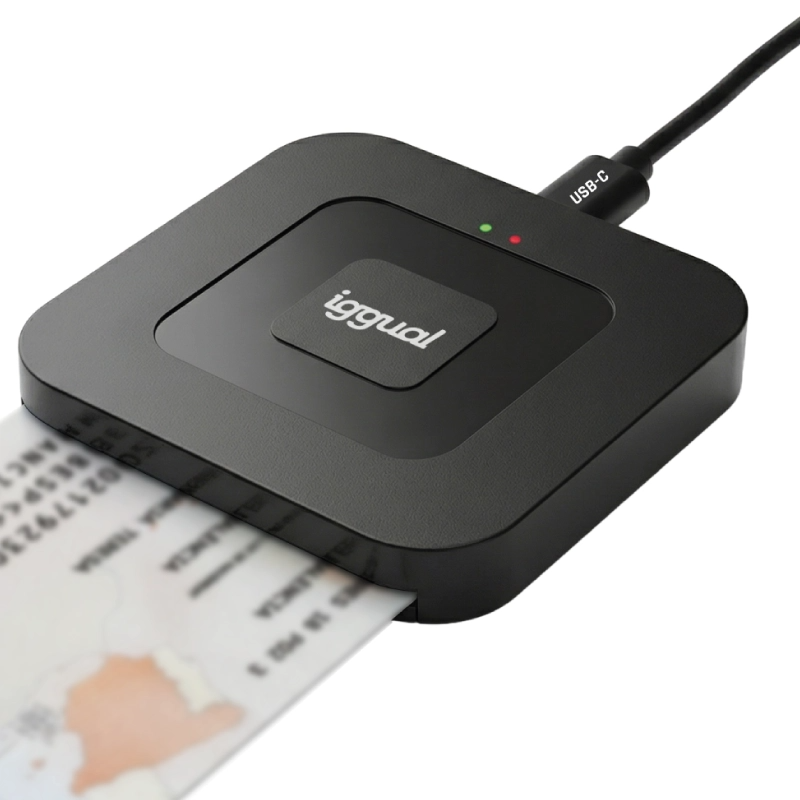 Leitor Cartão Cidadão iggual USB-A - Type-C