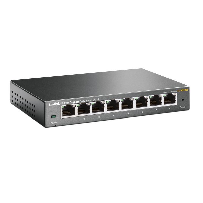 Switch TP-Link Gigabit 8 Portas Easy Smart TL-SG108E
