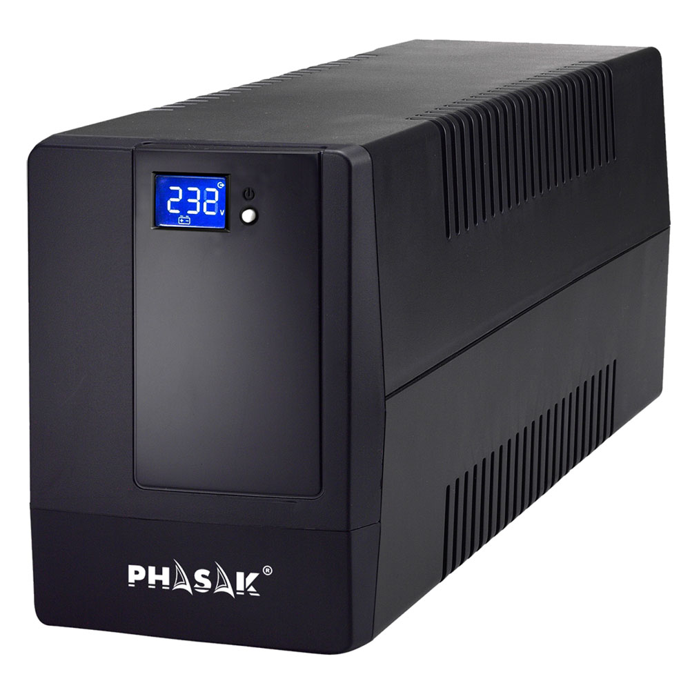 UPS Phasak Interactive 600 VA LCD USB+RJ