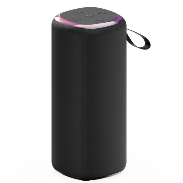 Coluna Portátil Gembird 10W Led Preta