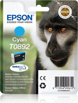 Tinteiro Epson T0892 Azul Original Série Macaco (C13T08924011)
