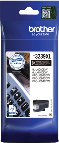 Tinteiro Brother Original LC3239 XL Preto (LC3239XLBK)