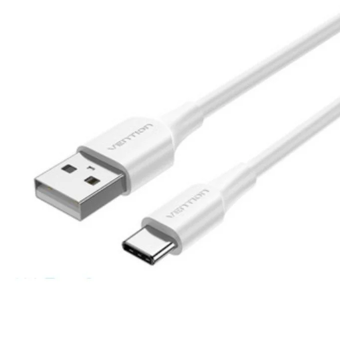 Cabo USB 2.0 para Tipo-C Vention até 60W 480Mbps 2 Metros Branco