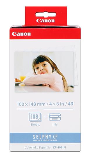 Canon KP-108IN Value Pack Tinta Original - 108 Folhas Papel Fotografico 100x148 mm (3115B001)