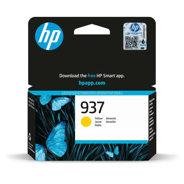 Tinteiro HP 937 Amarelo Original (4S6W4NE)