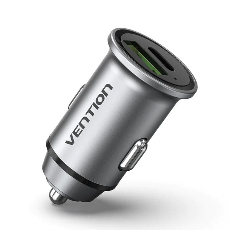 Carregador de Carro Vention 1x USB-Tipo C + 1x USB 20W
