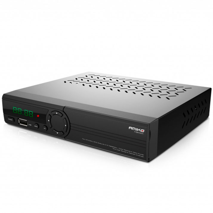 Receptor Satélite + Cabo Amiko HD8265+ TV Box - Combo
