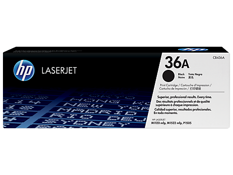 Toner HP LaserJet Original 36A Preto (CB436A)