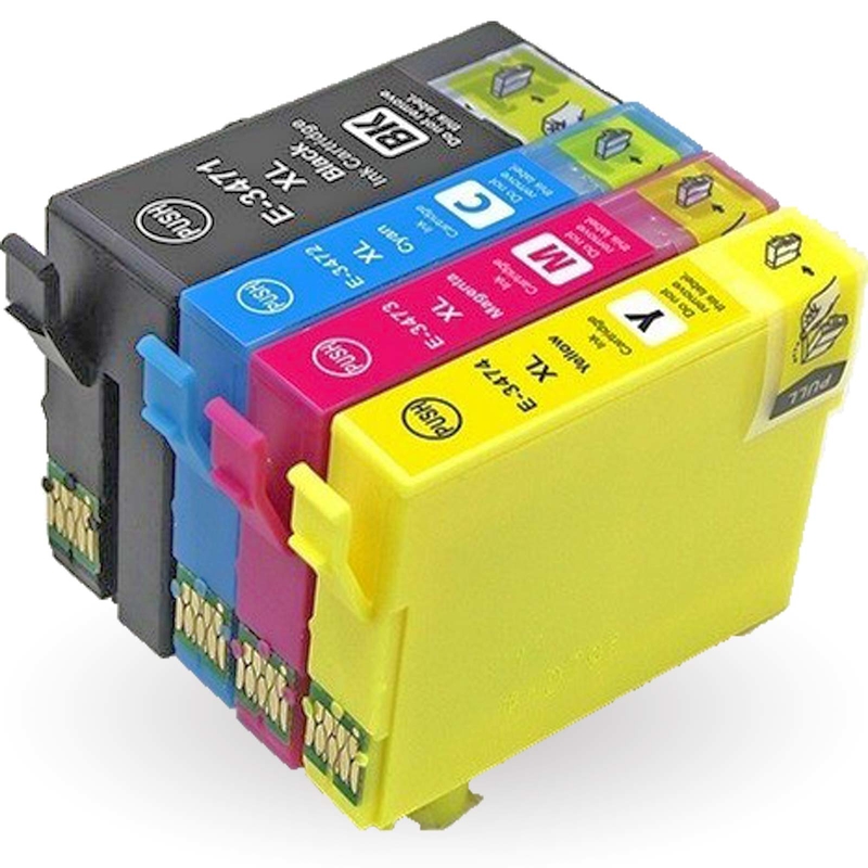 Conjunto 4 Tinteiros Epson 34 XL Compatíveis - ref. T3471/2/3/4